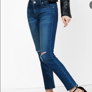 Express Distressed Jeans Low Rise Size 4